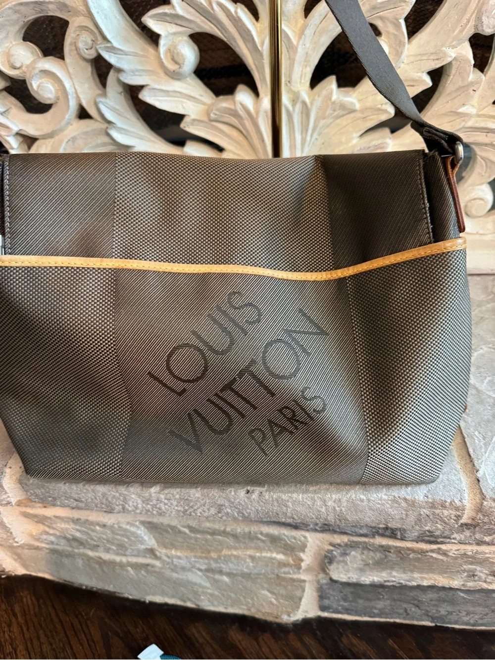 Louis Vuitton Brown and Tan Men’s Messenger Bag
